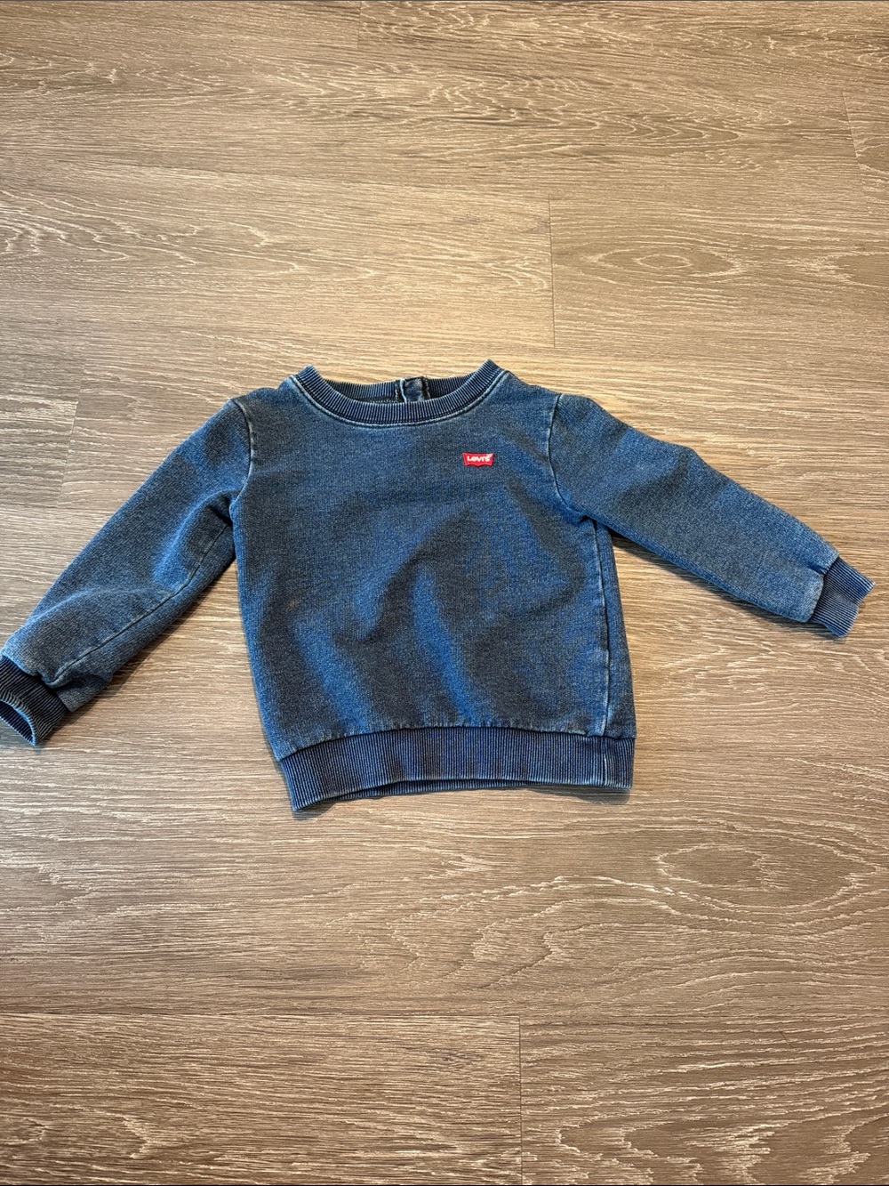Levi's Kids Dark Blue Pullover Sweatshirt with Red Logo